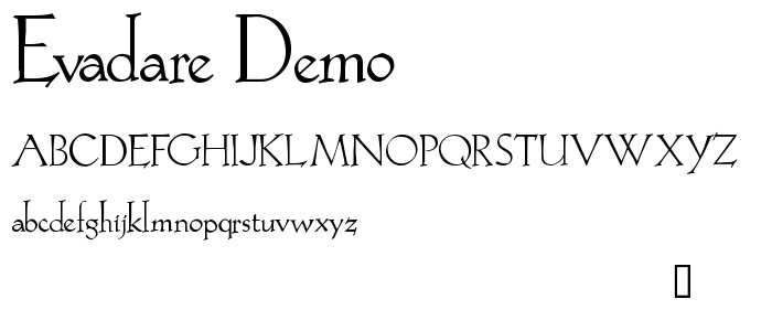 Evadare Demo font